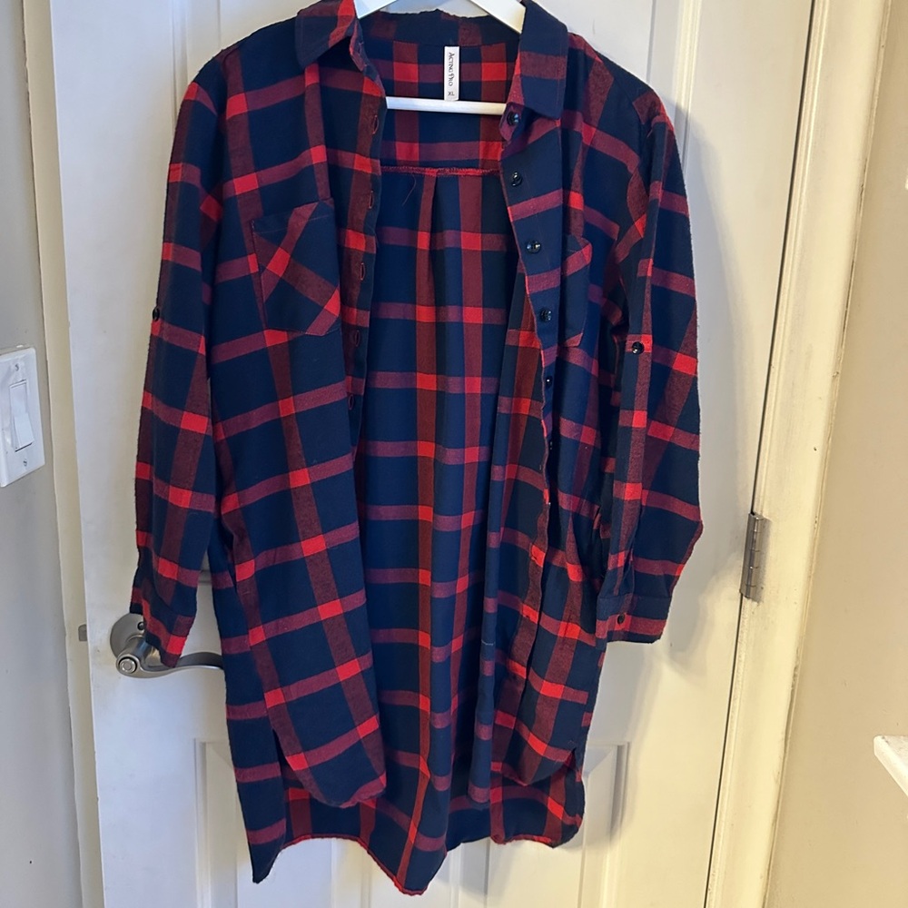 Plaid button down